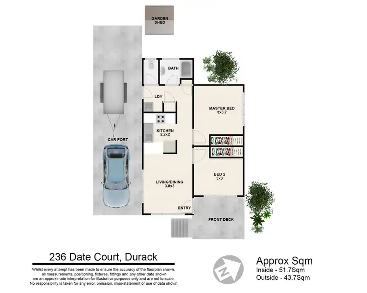 Floorplan of Homely house listing, 236 date court 758 Blunder Rd, Durack QLD 4077