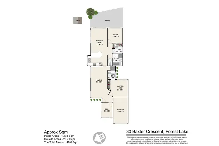 Floorplan of Homely house listing, 30 Baxter Crescent, Forest Lake QLD 4078