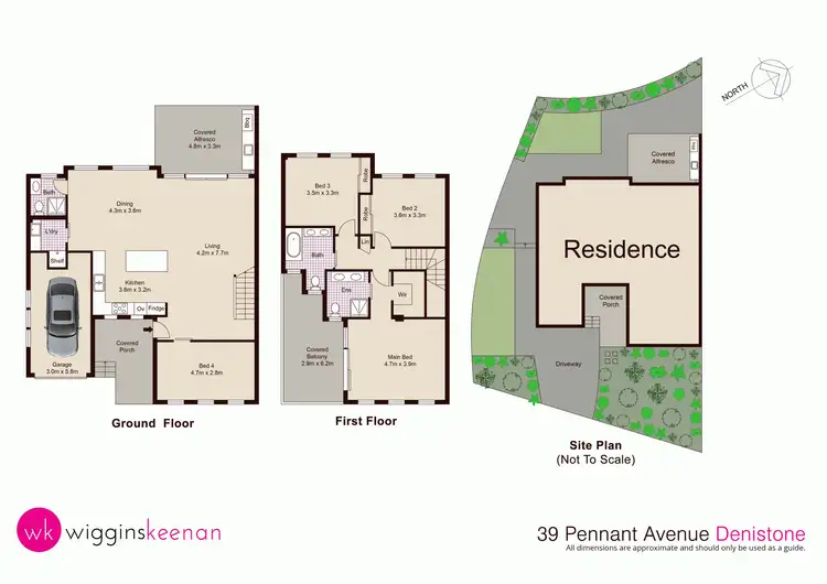 Floorplan of Homely semi-detached listing, 39a Pennant Avenue, Denistone NSW 2114