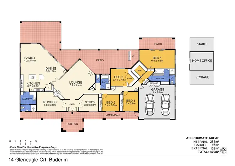 Floorplan of Homely house listing, 14 Gleneagle Court, Buderim QLD 4556
