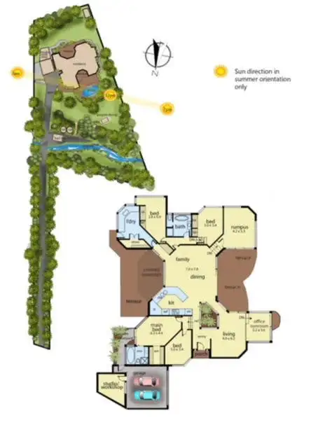 Floorplan of Homely house listing, 21 Cummins Lane, Mount Eliza VIC 3930