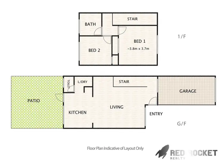 Floorplan of Homely townhouse listing, 32/709 Kingston Road, Waterford West QLD 4133