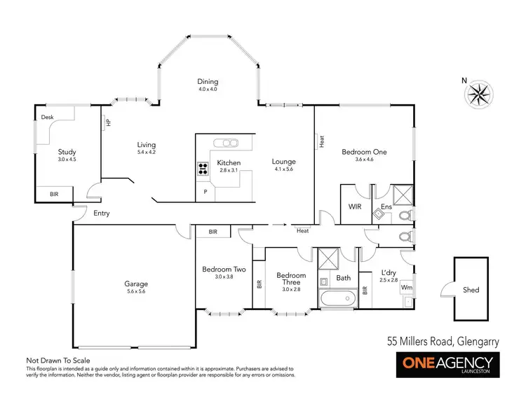 Floorplan of Homely rural property listing, 55 Millers Road, Glengarry TAS 7275