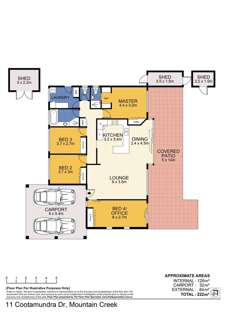 Floorplan of Homely house listing, 11 Cootamundra Drive, Mountain Creek QLD 4557