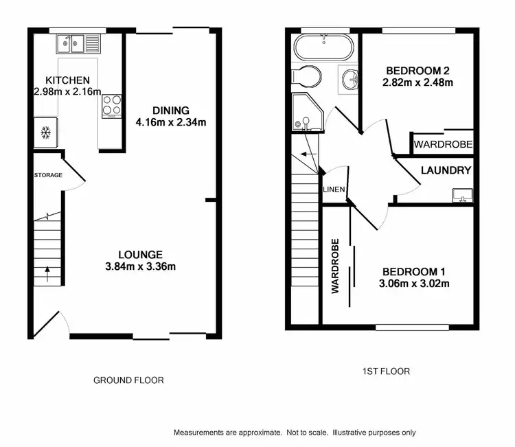 Floorplan of Homely townhouse listing, 21/23 First St, Kingswood NSW 2747