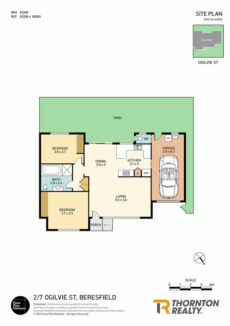 Floorplan of Homely villa listing, 2/7 Ogilvie Street, Beresfield NSW 2322