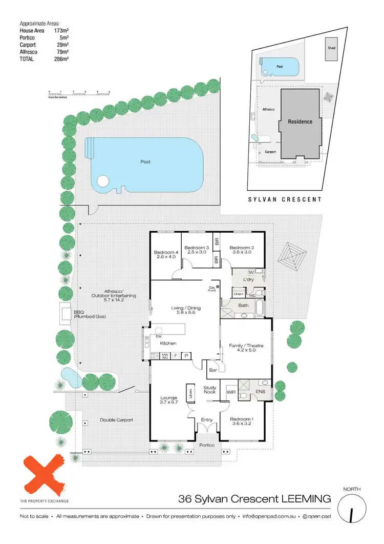 Floorplan of Homely house listing, 36 Sylvan Crescent, Leeming WA 6149