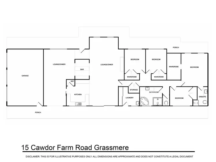 Floorplan of Homely rural property listing, 15 Cawdor Farms Road, Grasmere NSW 2570