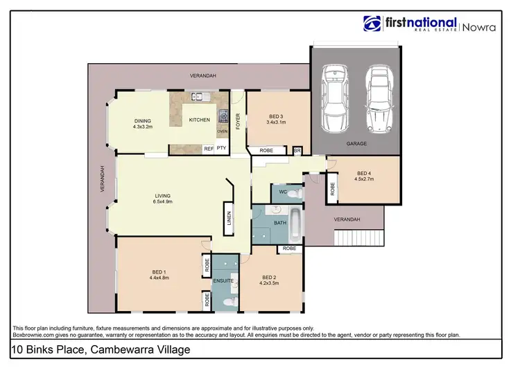 Floorplan of Homely house listing, 10 Binks Place, Cambewarra Village NSW 2540