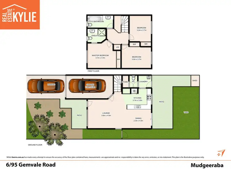 Floorplan of Homely townhouse listing, 6/95 Gemvale Road, Mudgeeraba QLD 4213