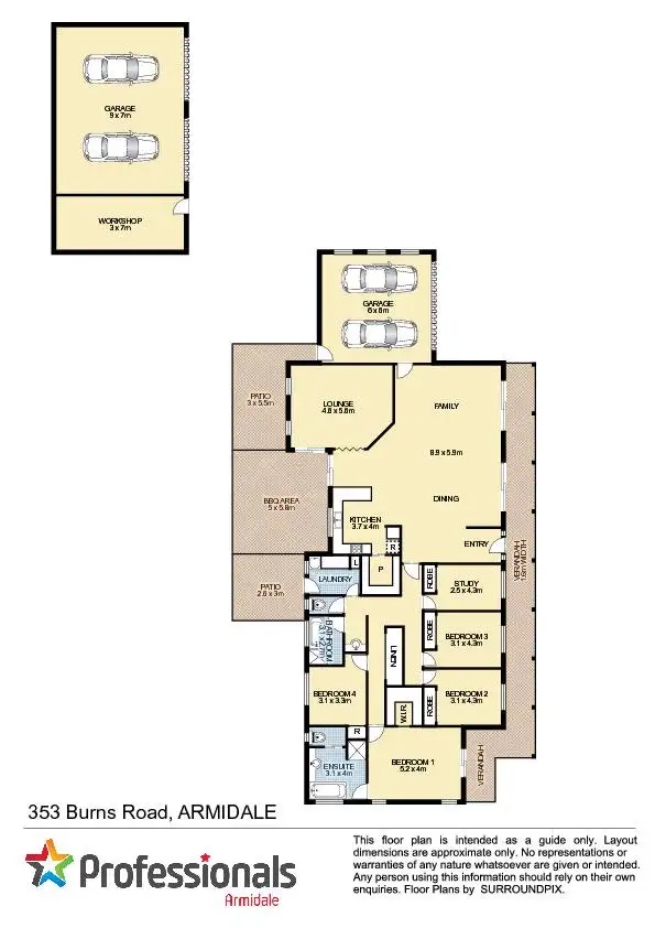 Floorplan of Homely house listing, 353 Burns Road, Armidale NSW 2350