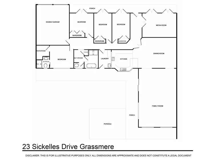 Floorplan of Homely house listing, 23 Sickles Drive, Grasmere NSW 2570