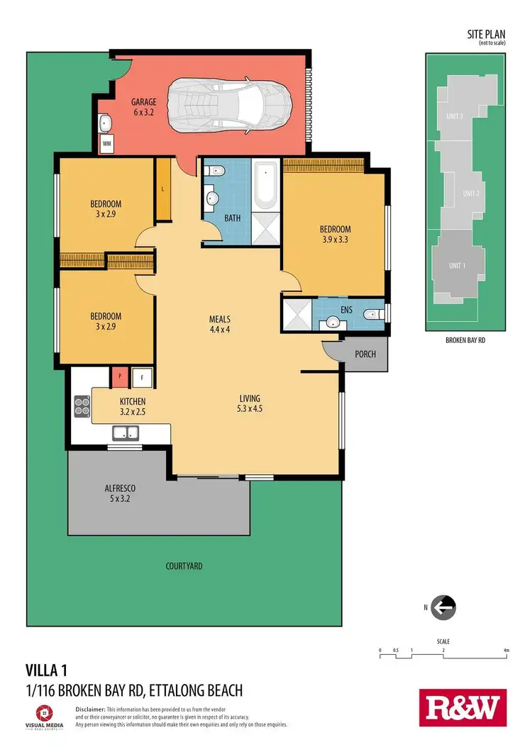 Floorplan of Homely villa listing, 1/116 Broken Bay Road, Ettalong Beach NSW 2257