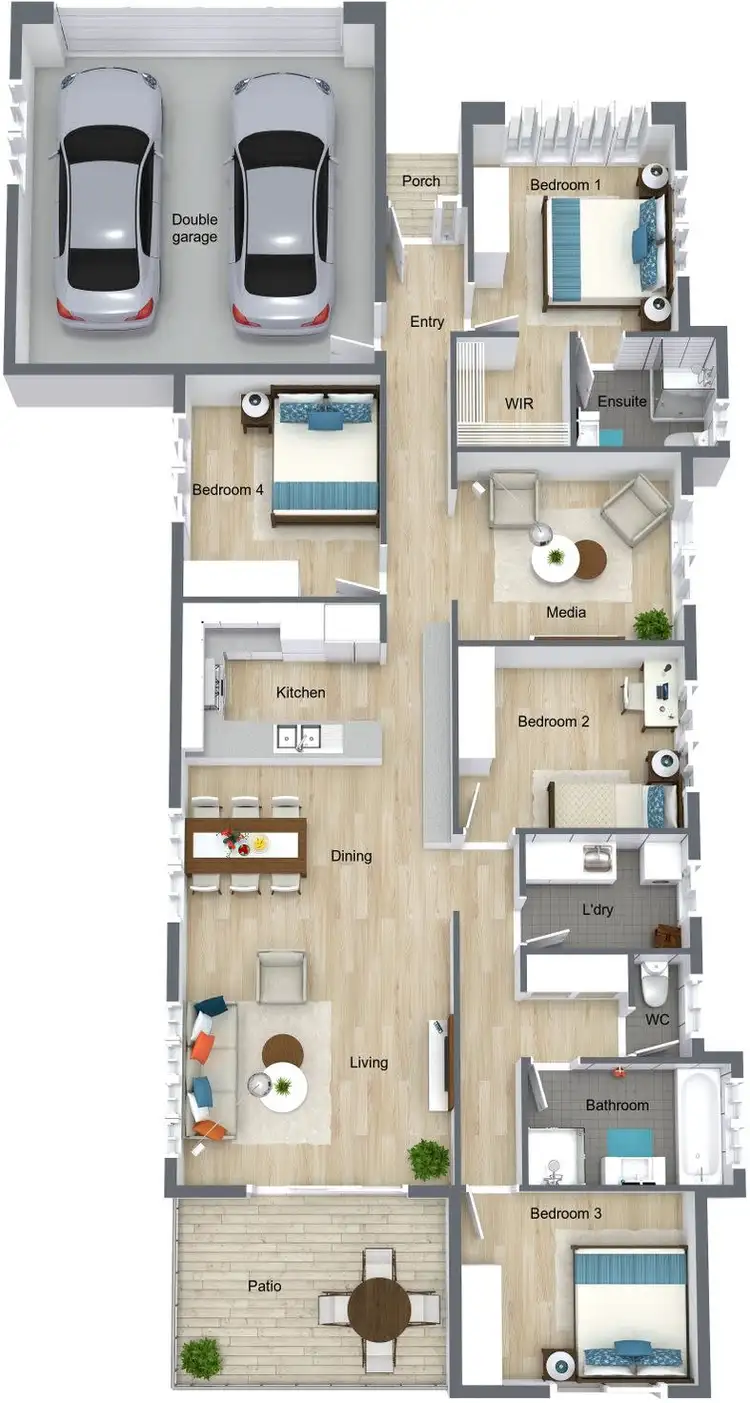 Floorplan of Homely house listing, 28 REED RD, Trinity Beach QLD 4879