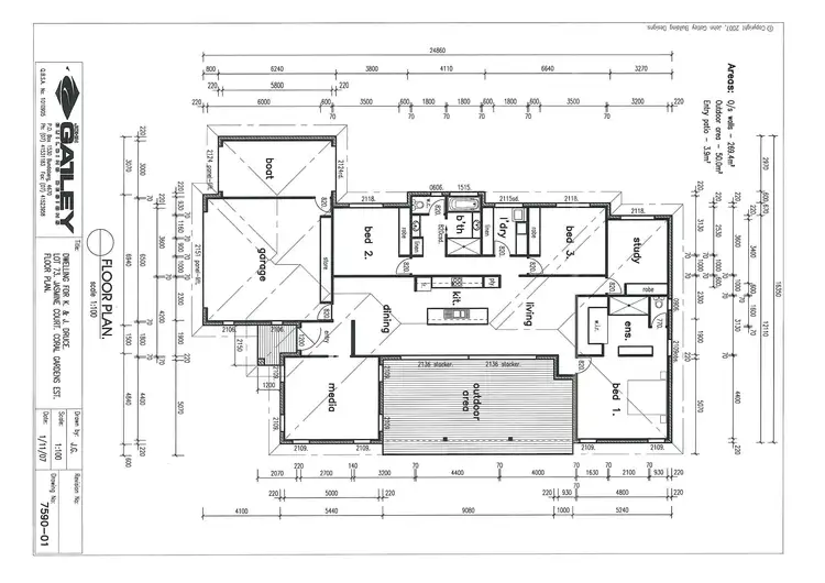 Floorplan of Homely house listing, 3 Jasmine Court, Kalkie QLD 4670