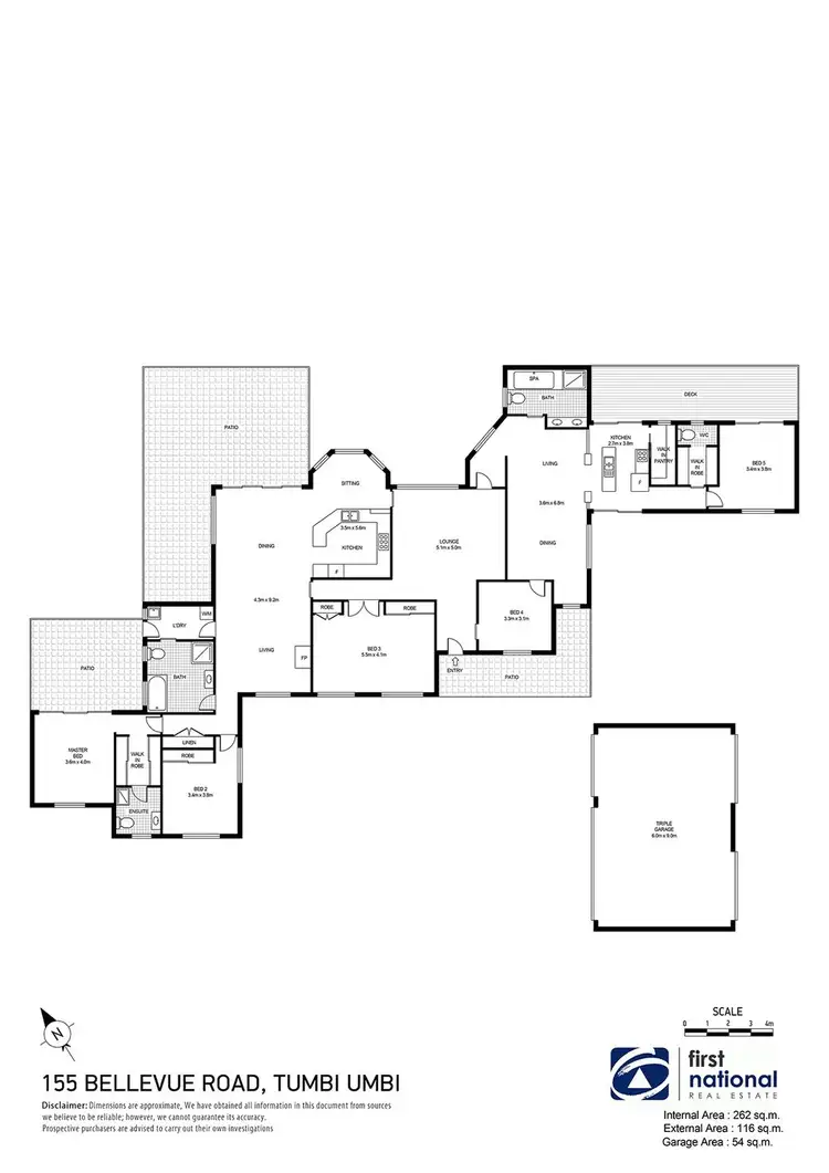 Floorplan of Homely rural property listing, 155 Bellevue Road, Tumbi Umbi NSW 2261