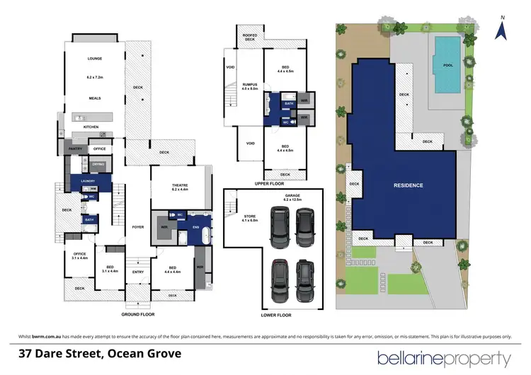 Floorplan of Homely house listing, 37 Dare Street, Ocean Grove VIC 3226