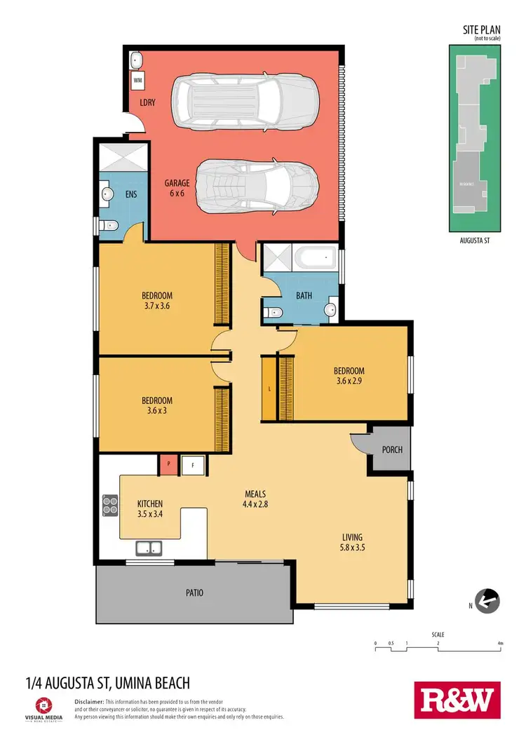 Floorplan of Homely villa listing, 1/4 Augusta Street, Umina Beach NSW 2257