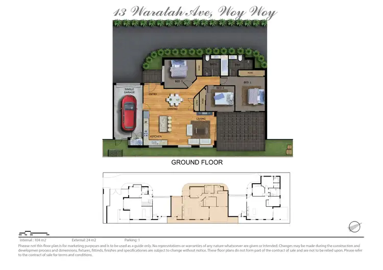 Floorplan of Homely villa listing, 2/13 Waratah Avenue, Woy Woy NSW 2256