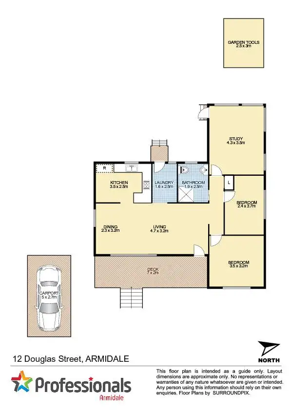 Floorplan of Homely house listing, 12 Douglas Street, Armidale NSW 2350