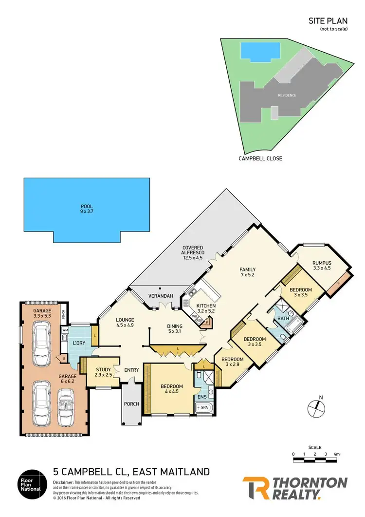 Floorplan of Homely house listing, 5 Campbell Close, East Maitland NSW 2323