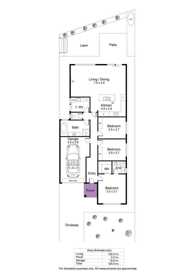 Floorplan of Homely house listing, 6 Goodrington Way, Moana SA 5169