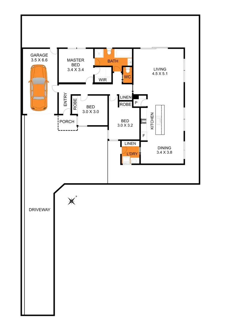 Floorplan of Homely house listing, 16B Helmer Cres, Thomson VIC 3219