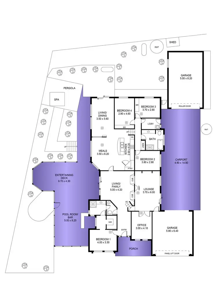 Floorplan of Homely house listing, 9 Musgrave Court, Gulfview Heights SA 5096