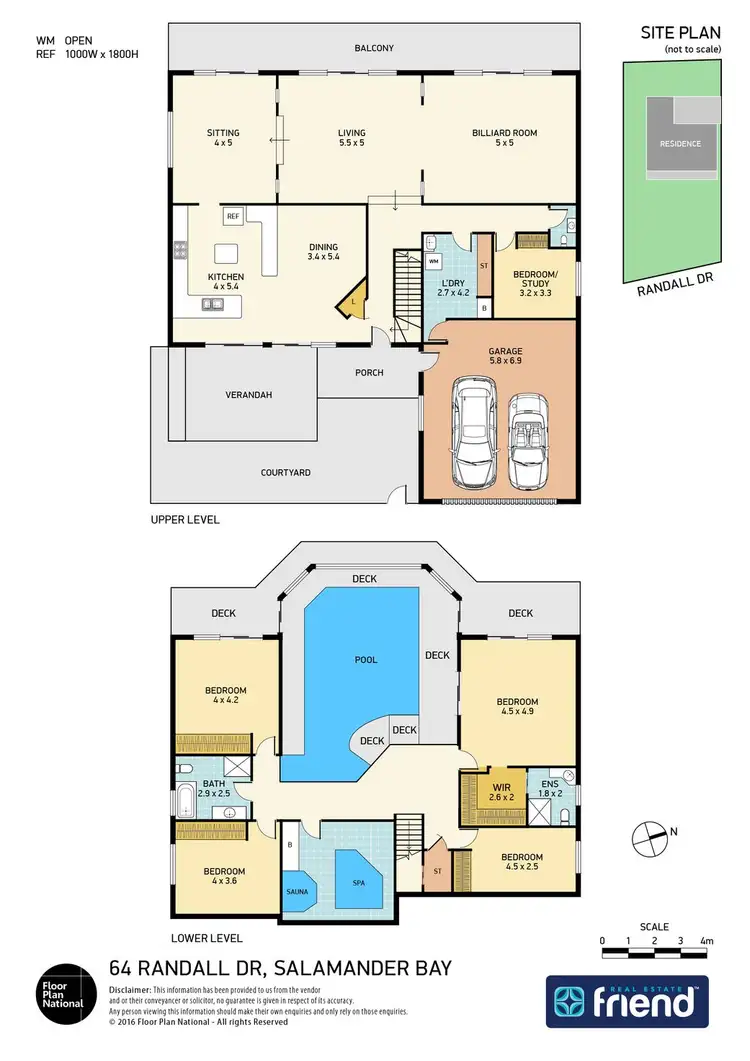 Floorplan of Homely house listing, 64 Randall Drive, Salamander Bay NSW 2317