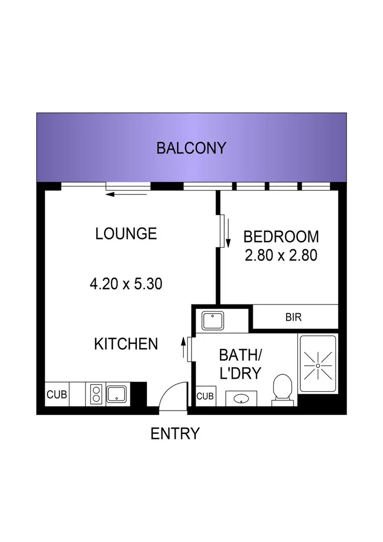 Floorplan of Homely apartment listing, 327/33 Warwick Street, Walkerville SA 5081
