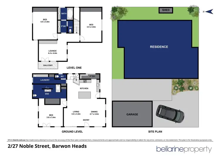 Floorplan of Homely townhouse listing, 2/27 Noble Street, Barwon Heads VIC 3227