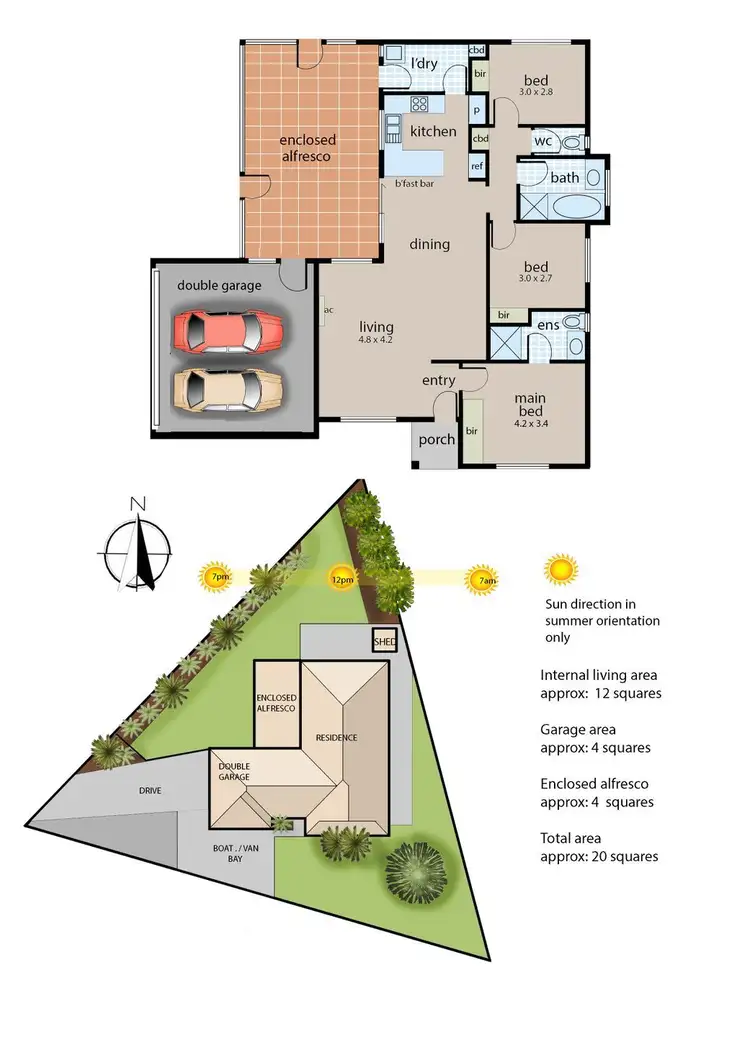 Floorplan of Homely house listing, 9 Gleeson Court, Langwarrin VIC 3910
