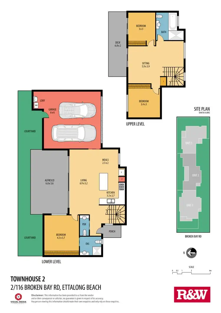 Floorplan of Homely townhouse listing, 2/116 Broken Bay Road, Ettalong Beach NSW 2257
