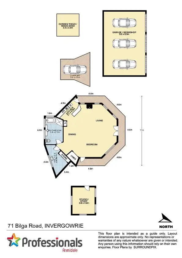 Floorplan of Homely rural property listing, 71 Bilga Road, Armidale NSW 2350