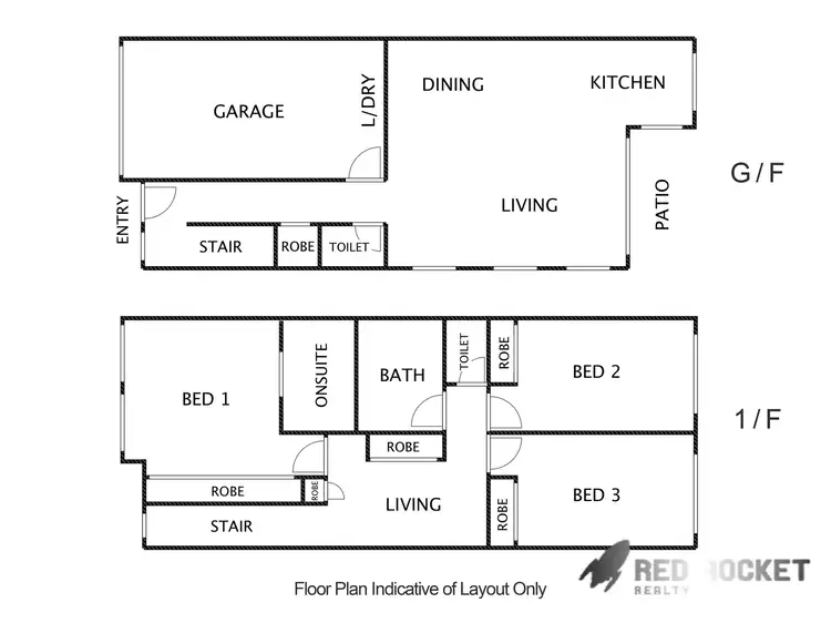 Floorplan of Homely townhouse listing, 47/2-10 Cascade Drive, Underwood QLD 4119