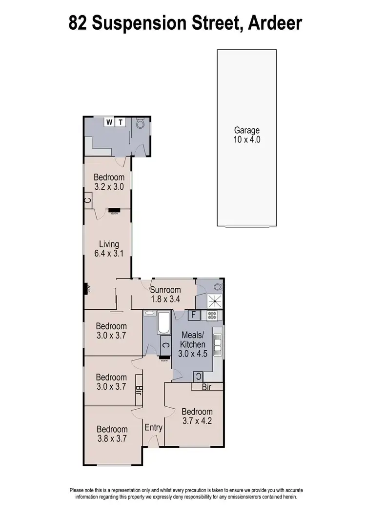Floorplan of Homely house listing, 82 Suspension Street, Ardeer VIC 3022