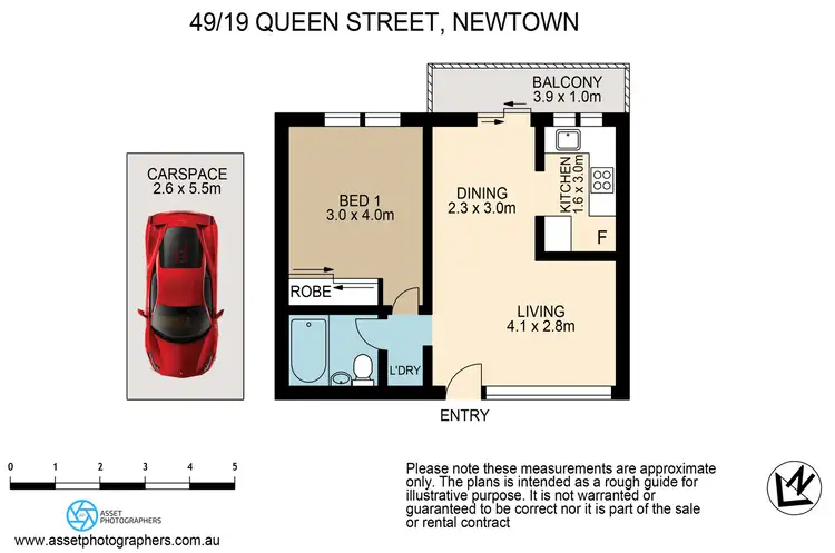 Floorplan of Homely apartment listing, 49/19 Queen Street, Newtown NSW 2042