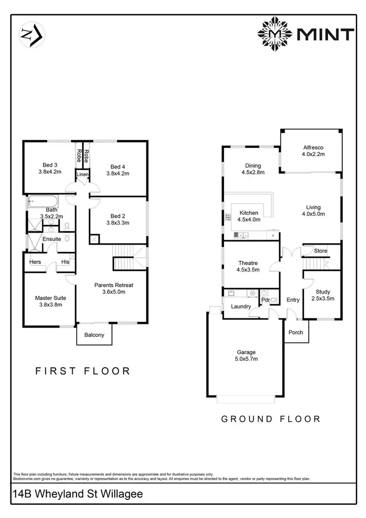 Floorplan of Homely house listing, 14B Wheyland Street, Willagee WA 6156