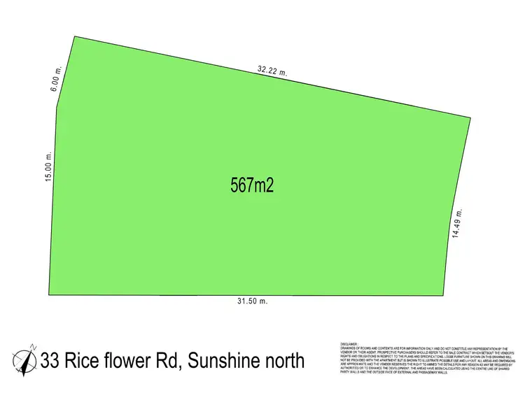 Floorplan of Homely land listing, 33 Rice Flower Road, Sunshine North VIC 3020