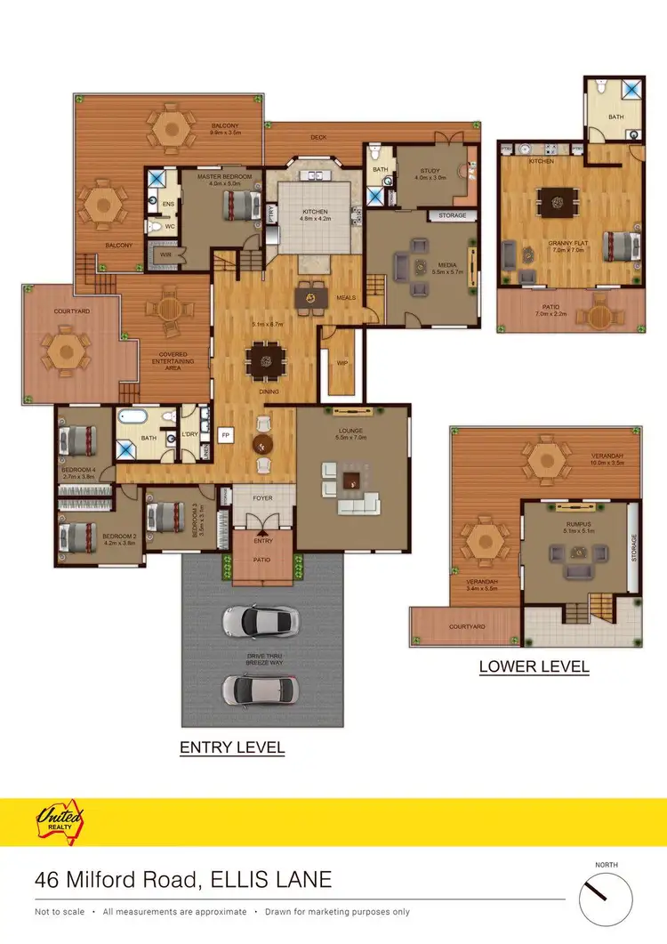 Floorplan of Homely rural property listing, 46 Milford Road, Ellis Lane NSW 2570