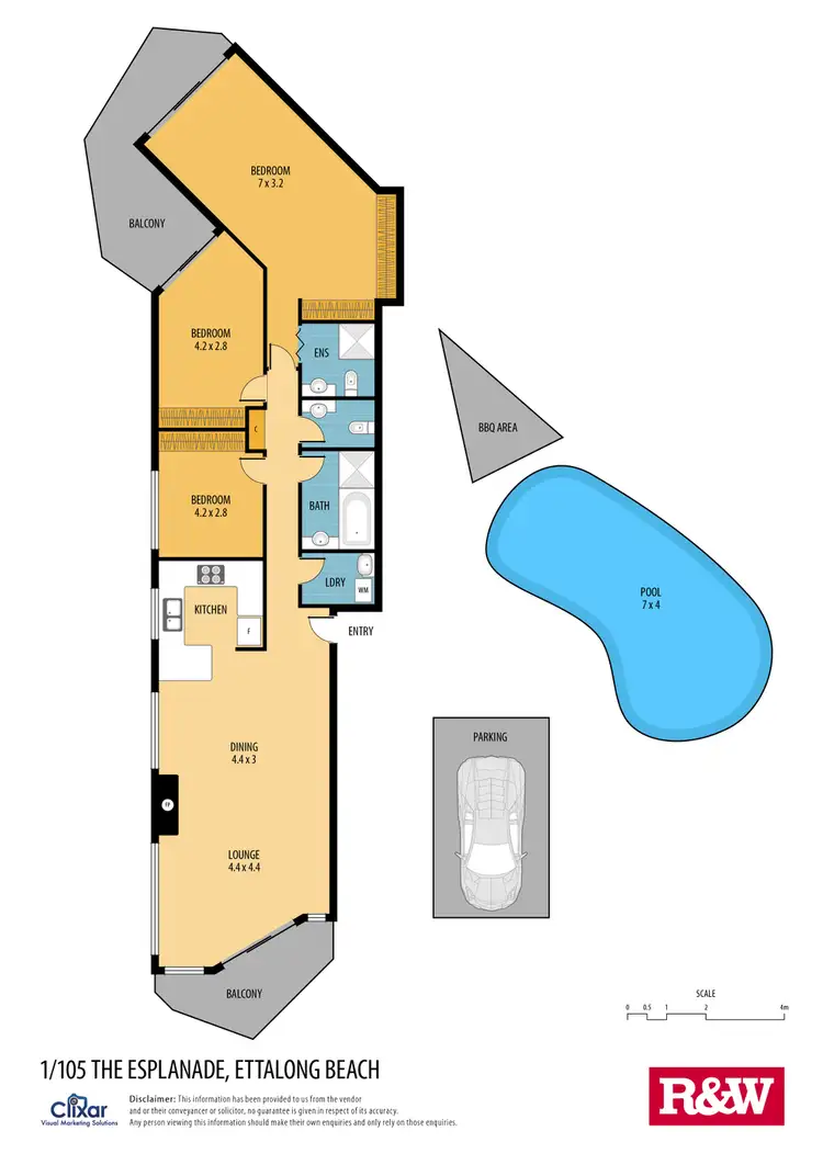 Floorplan of Homely apartment listing, 1/105 The Esplanade, Ettalong Beach NSW 2257