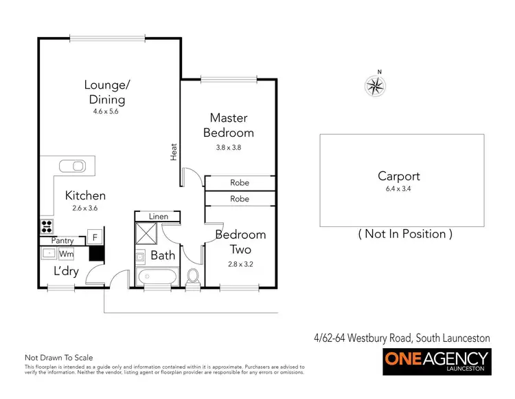 Floorplan of Homely unit listing, 4/62-64 Westbury Road, South Launceston TAS 7249