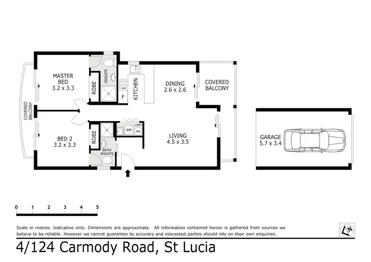 Floorplan of Homely unit listing, 4/124 Carmody Road, St Lucia QLD 4067