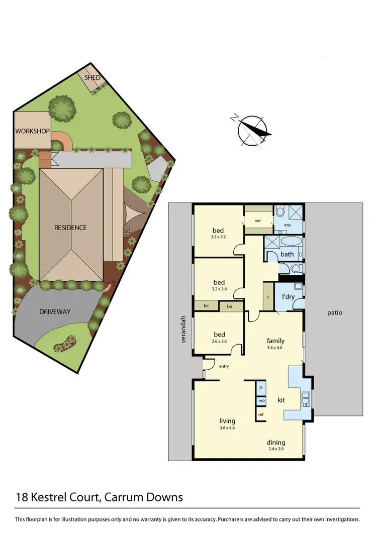 Floorplan of Homely house listing, 18 Kestrel Crt, Carrum Downs VIC 3201