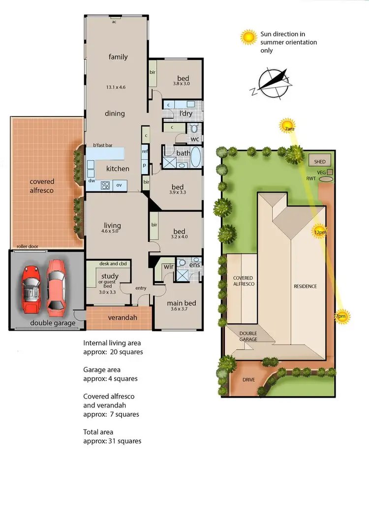 Floorplan of Homely house listing, 17 Trentham Way, Langwarrin VIC 3910