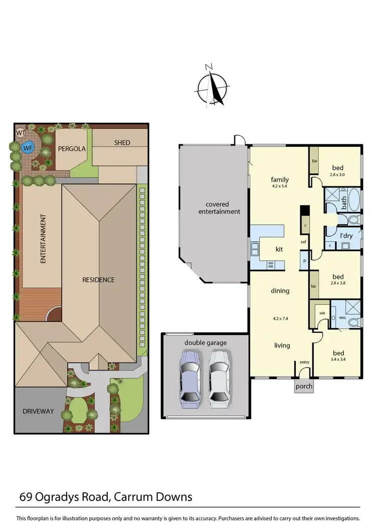 Floorplan of Homely house listing, 69 OGradys Rd, Carrum Downs VIC 3201