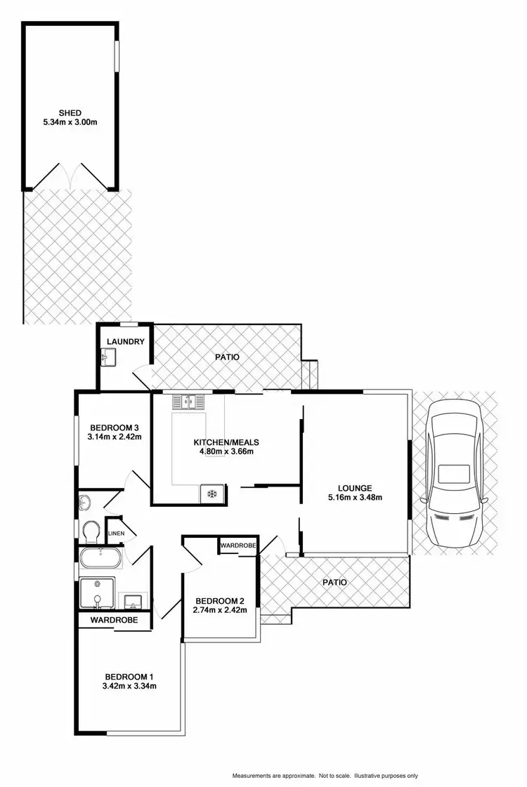 Floorplan of Homely house listing, 70 Rugby St, Werrington County NSW 2747