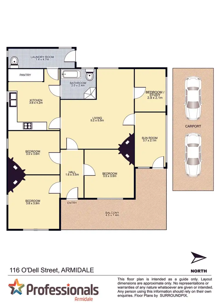 Floorplan of Homely house listing, 116 O'Dell Street, Armidale NSW 2350