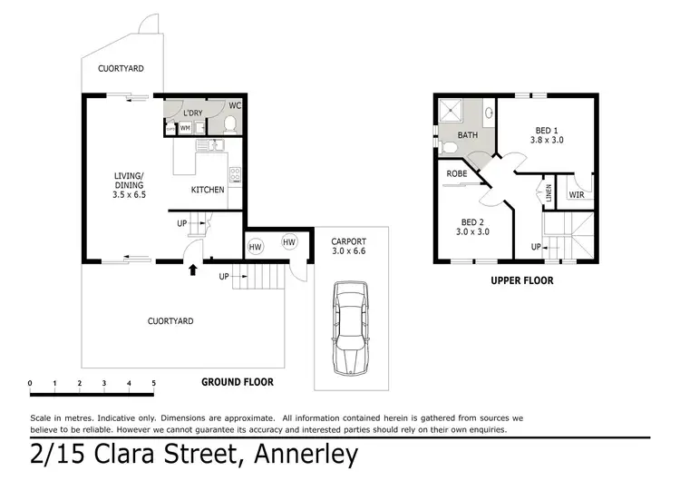 Floorplan of Homely townhouse listing, 2/15 Clara Street, Annerley QLD 4103