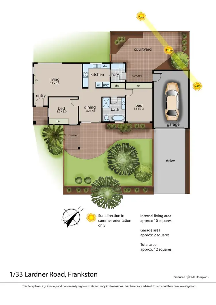 Floorplan of Homely unit listing, 1/33 Lardner Road, Frankston VIC 3199